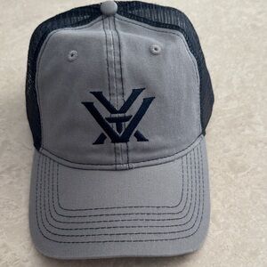 Vortex Gray and Navy Logo Cap